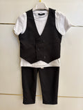 Coordinato con gilet nero
