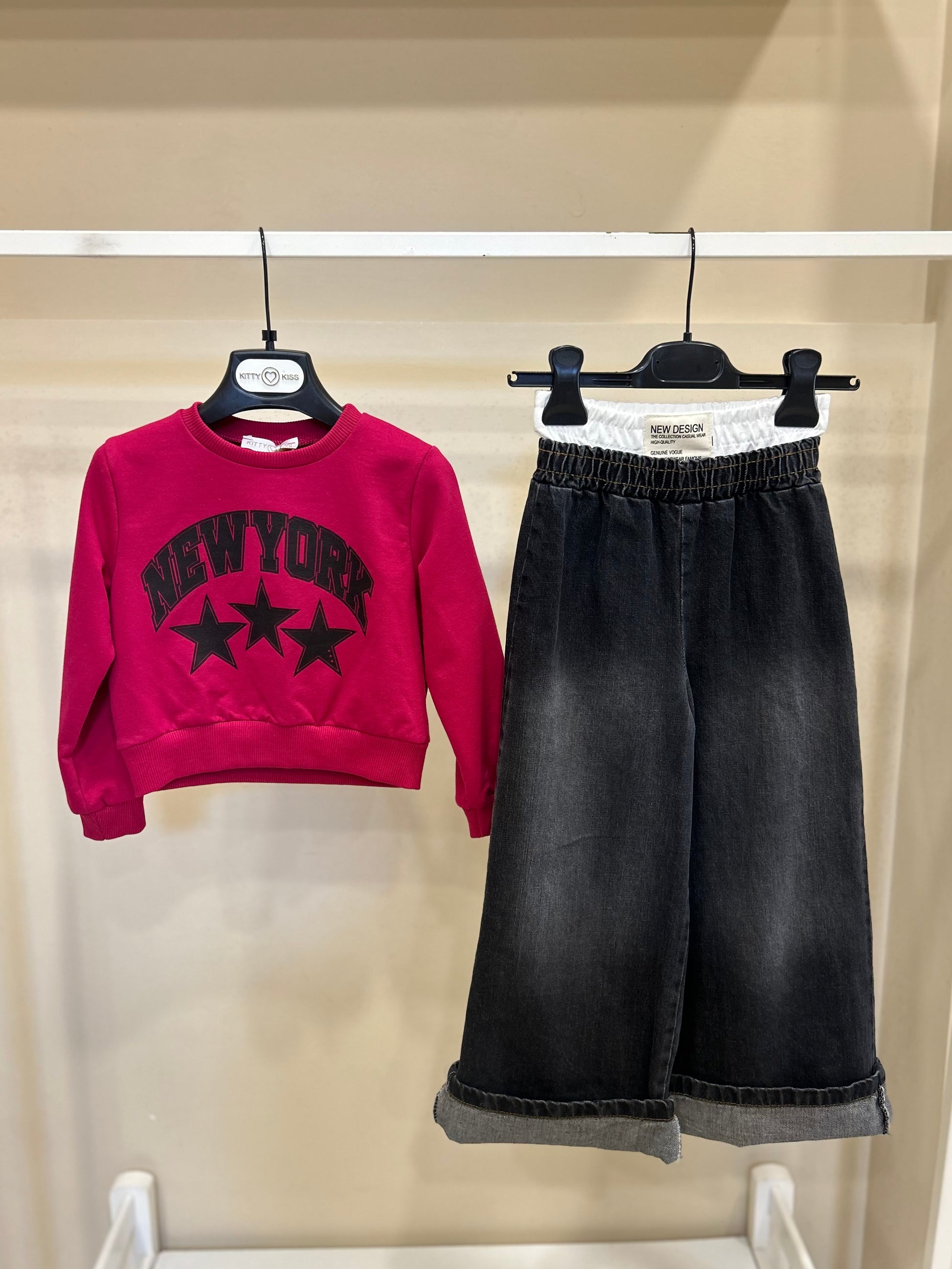 Coordinato new york fucsia 5560