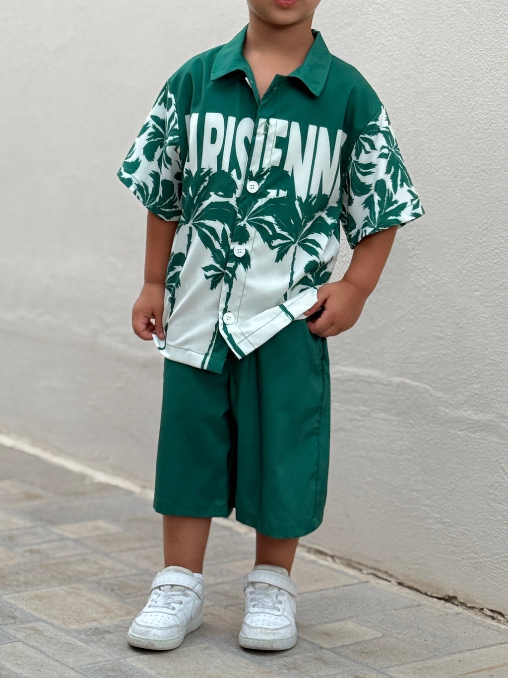 Coordinato Paris Flower Green