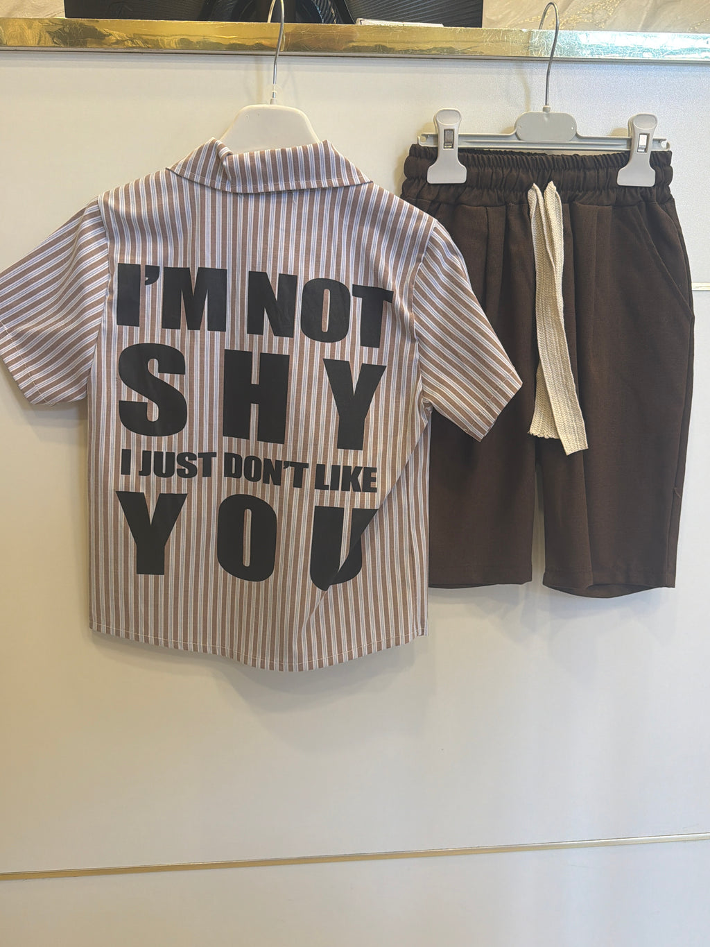 Coordinato camicia brown 5259