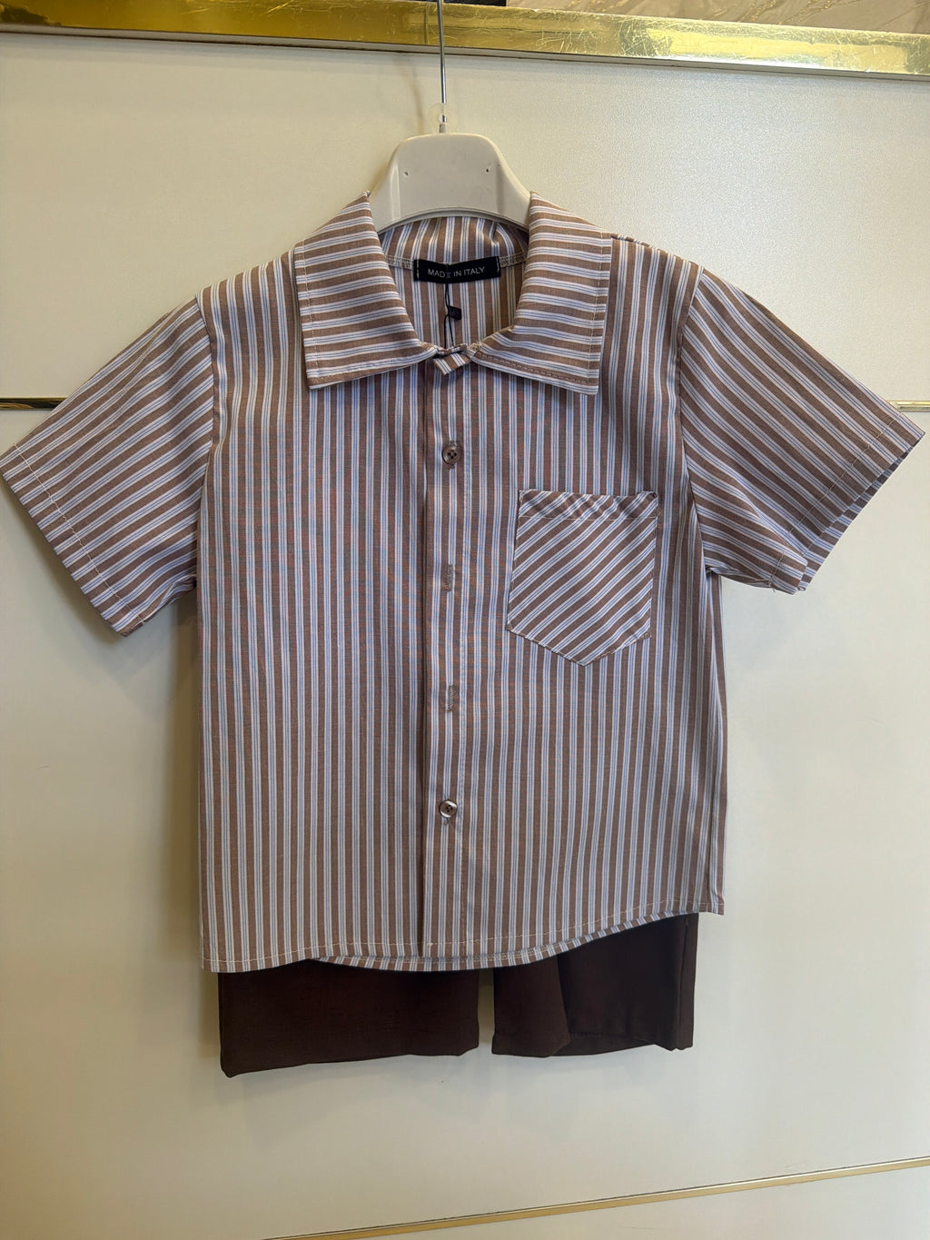 Coordinato camicia brown 5259
