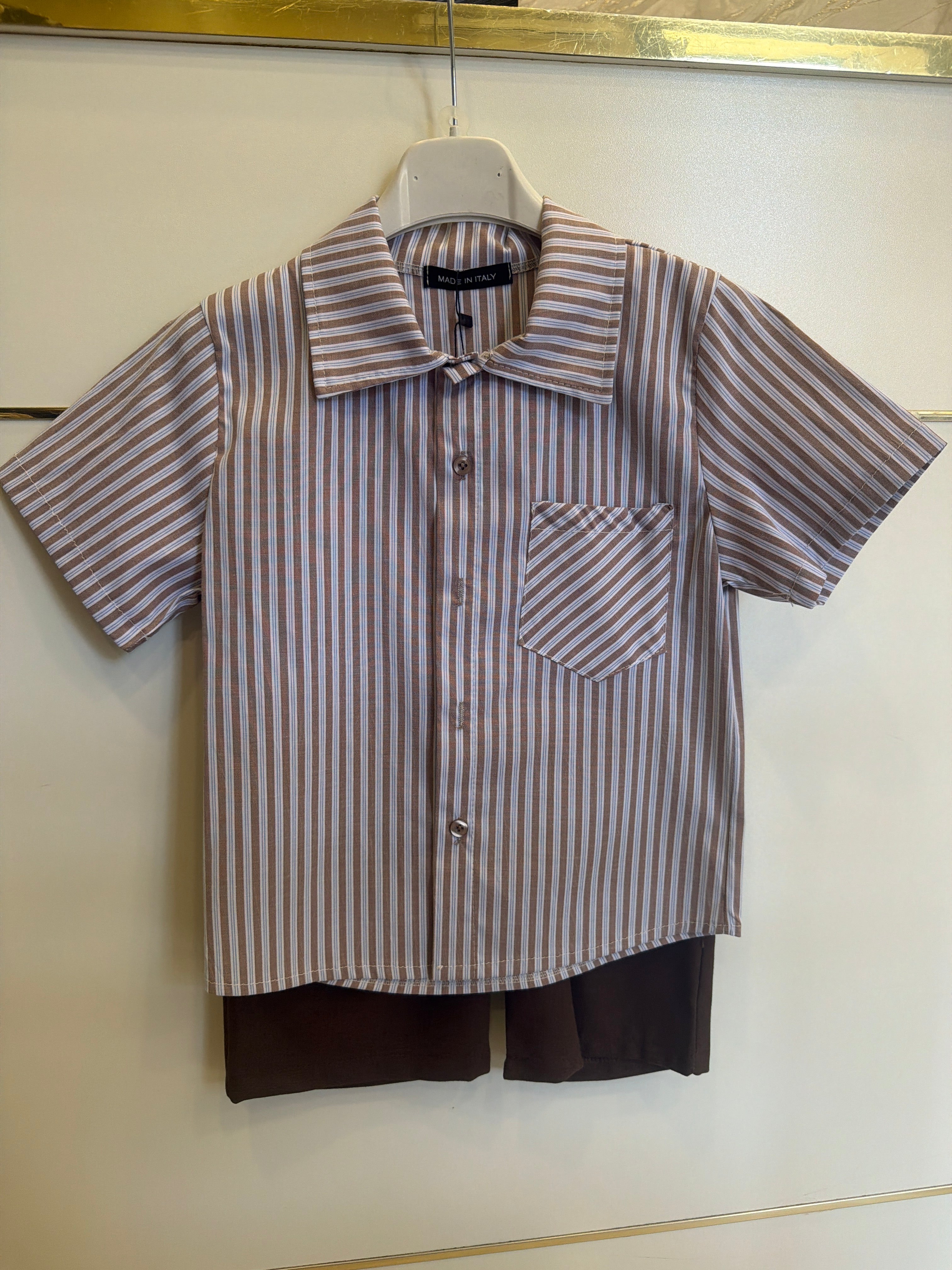 Coordinato camicia brown 5259
