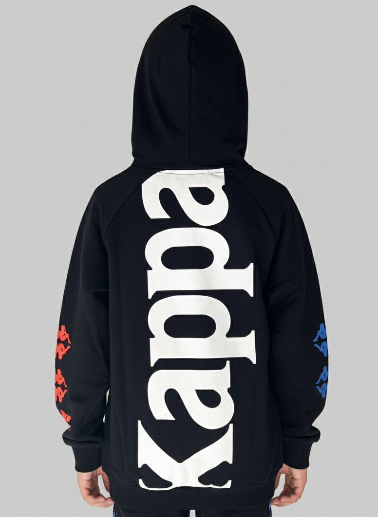 Felpa Kappa full zip black