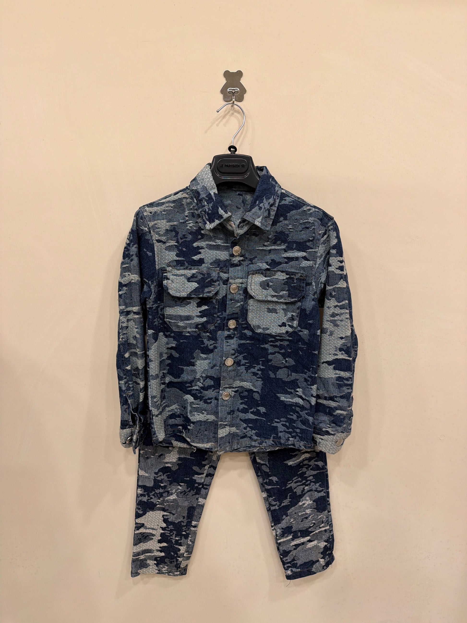 Coordinato Jeans Blu camouflage 101