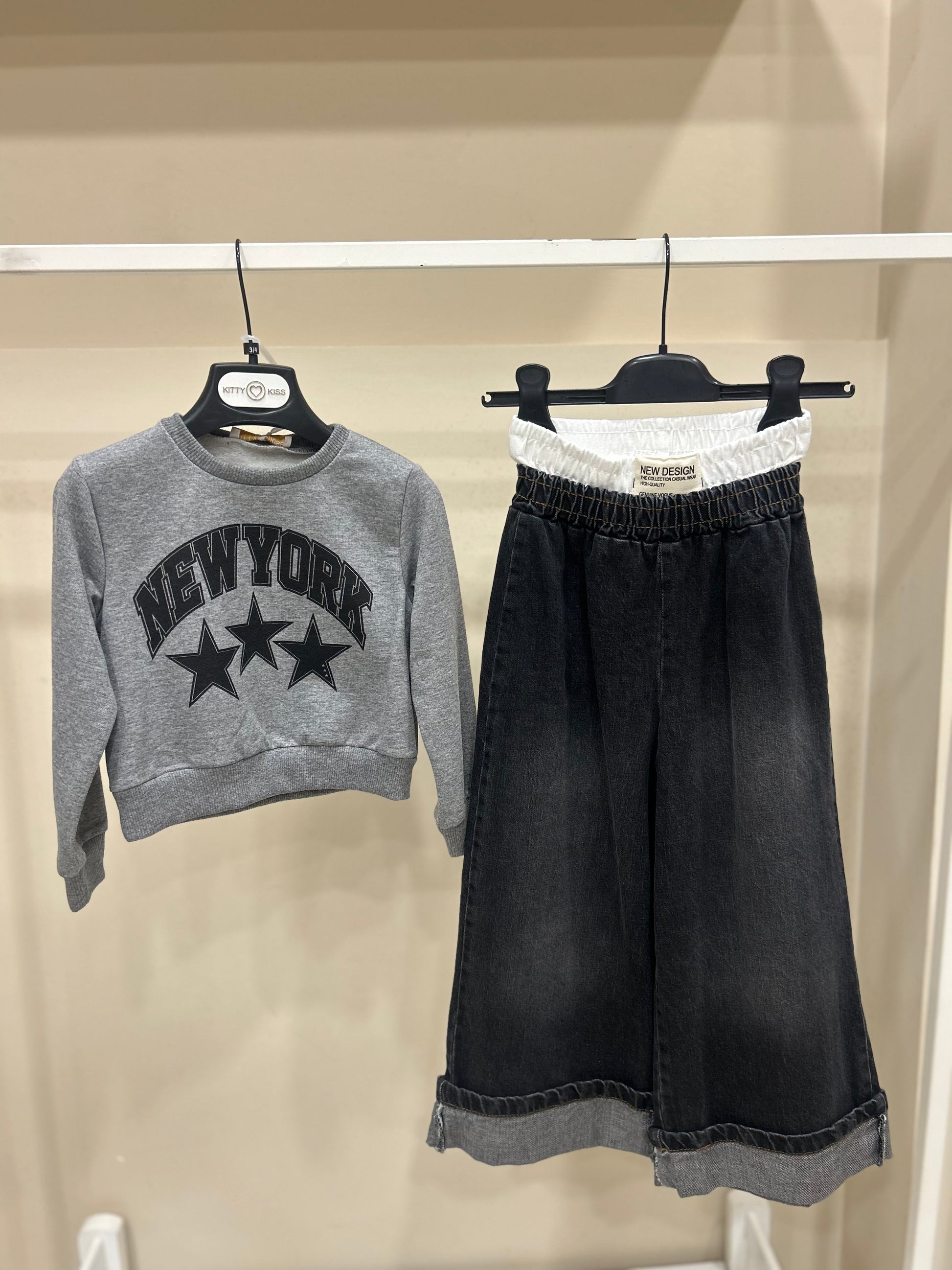 Coordinato new york grigio 5560