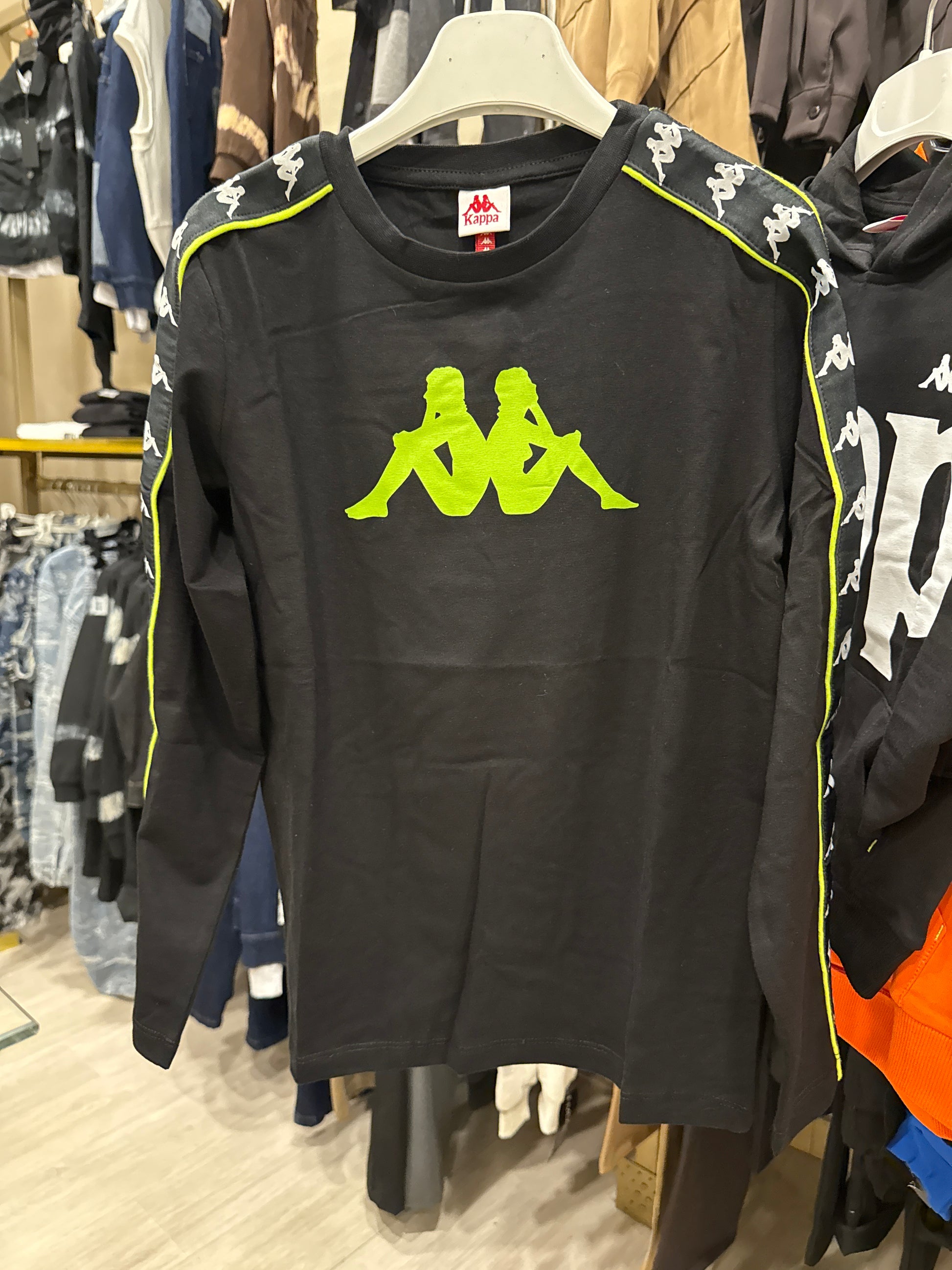 T shirt Kappa logo green