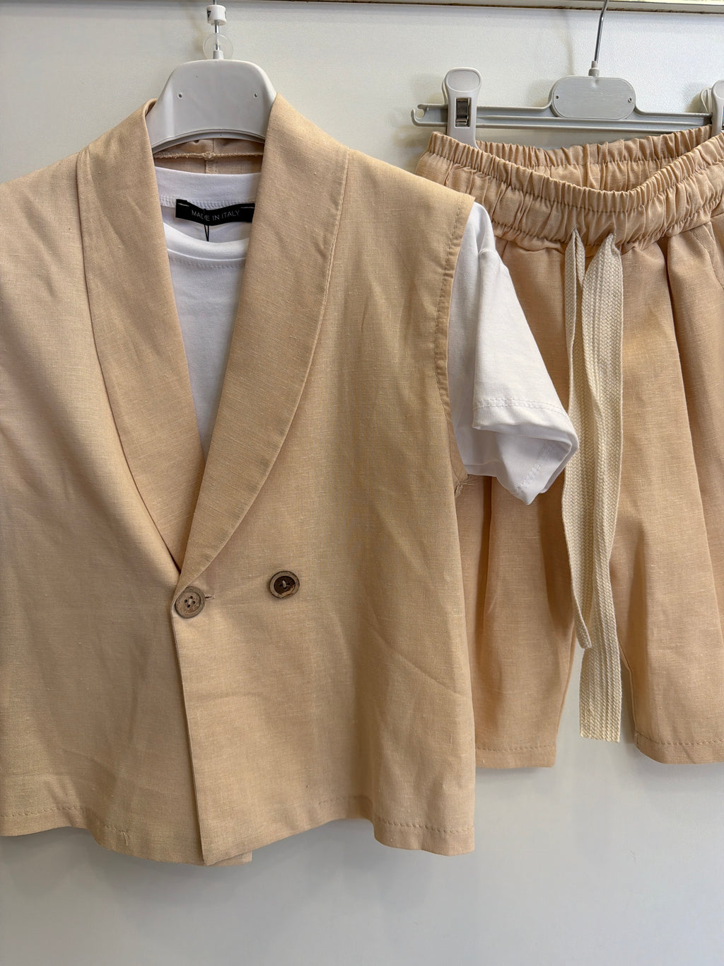 Coordinato lino korea crema 5199
