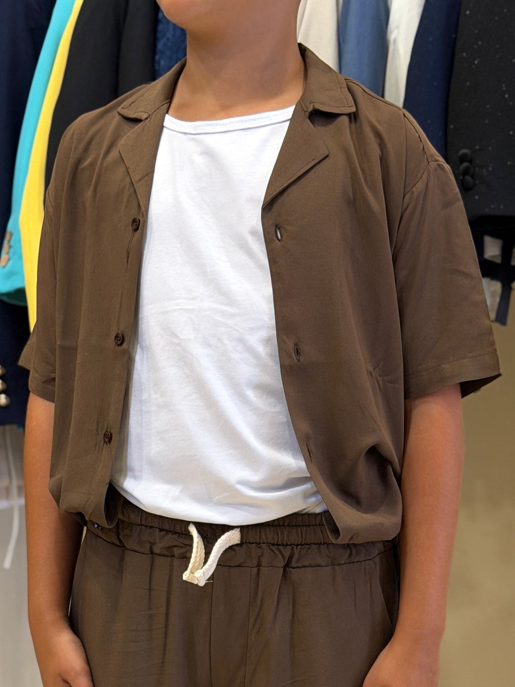 Camicia viscosa moro