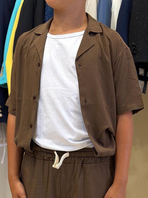 Camicia viscosa moro