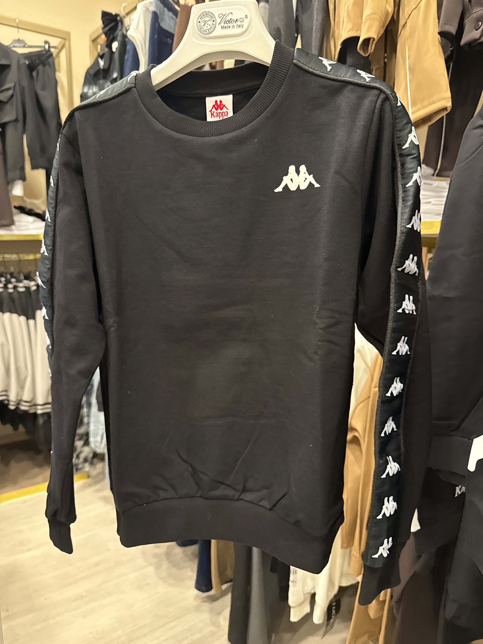 Felpa Kappa banda black