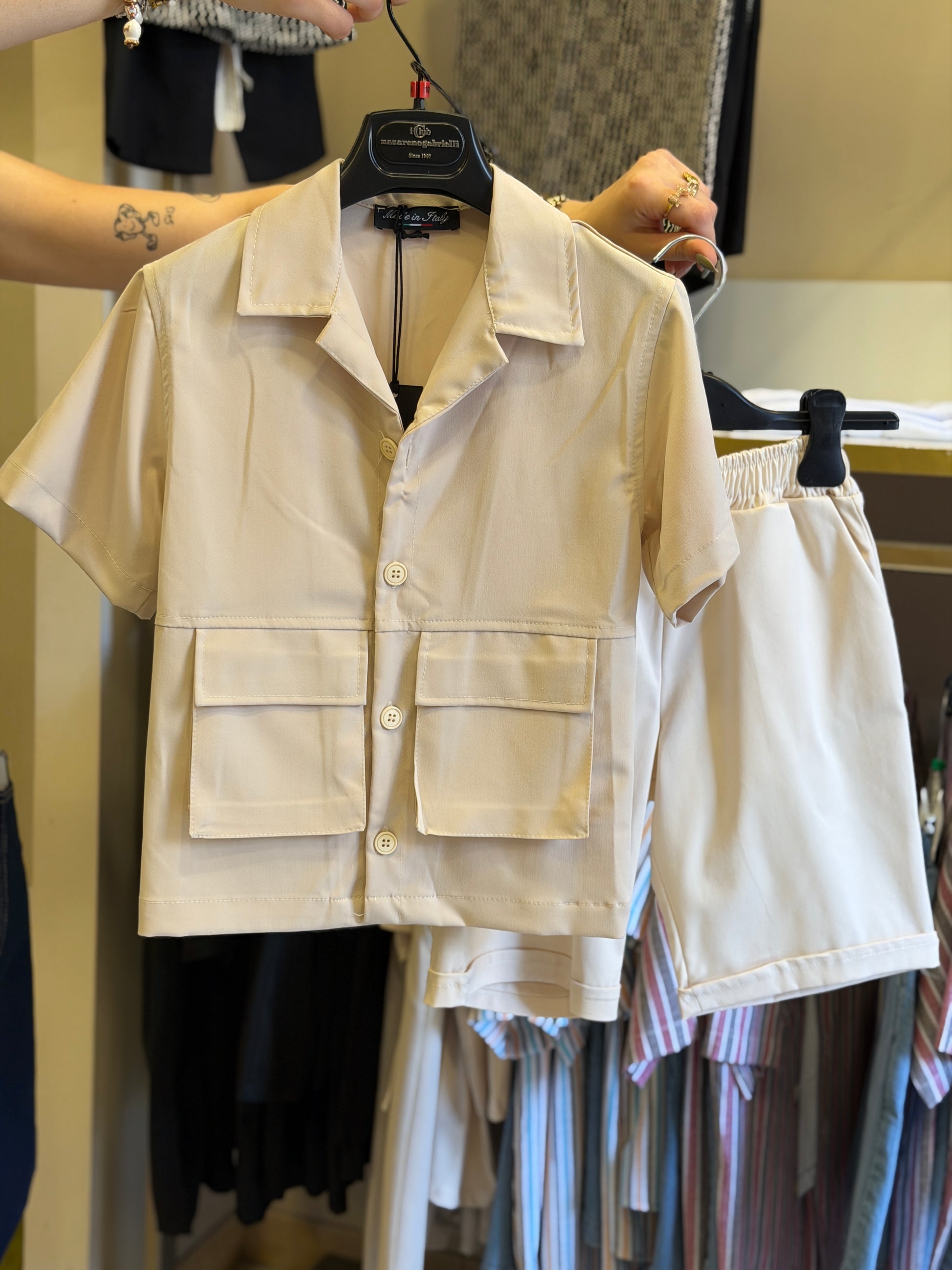 Coordinato visc beige tasc