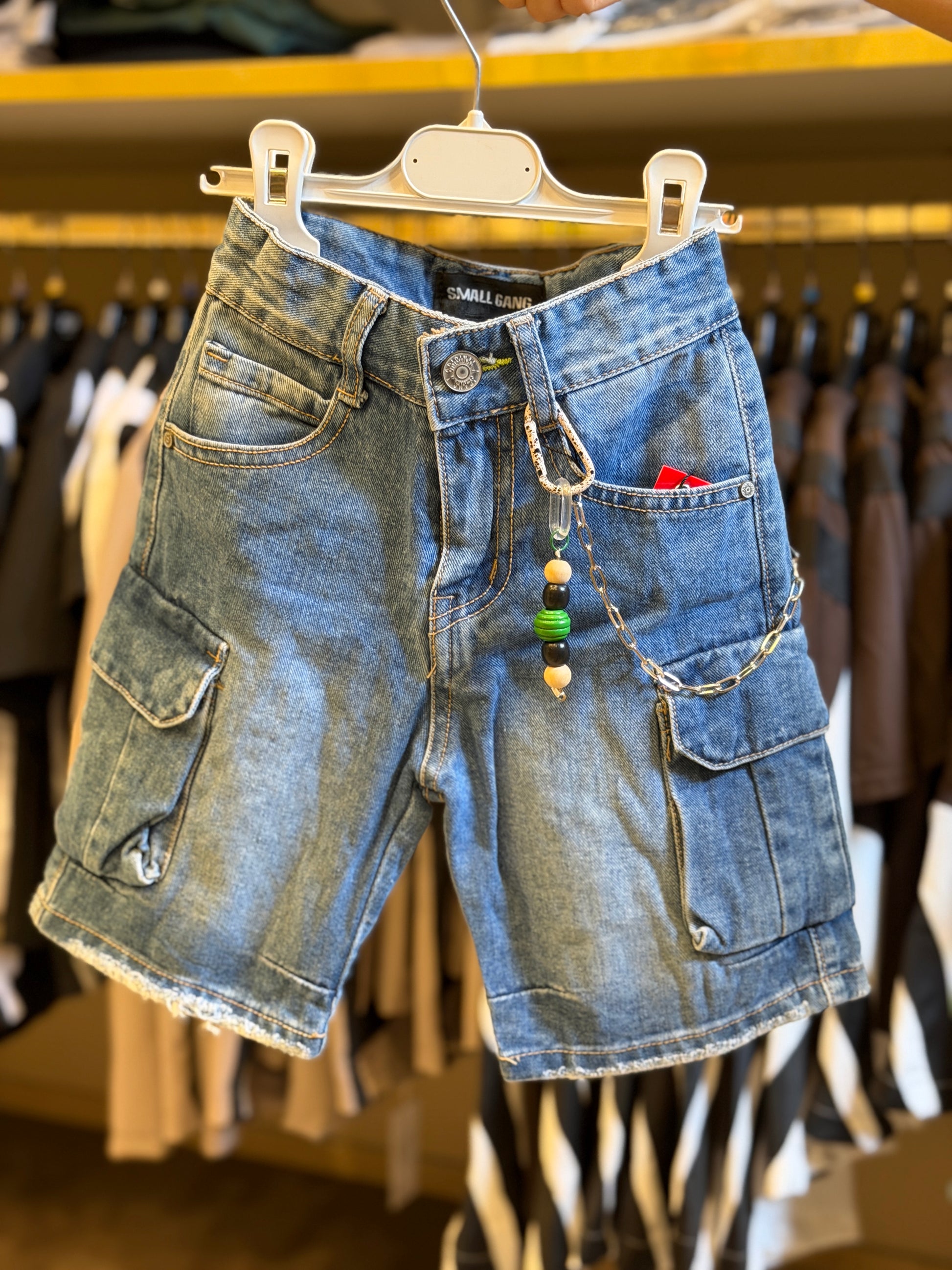 Bermuda jeans cargo