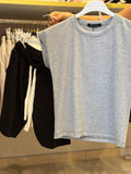 coordinato smanicato black grey