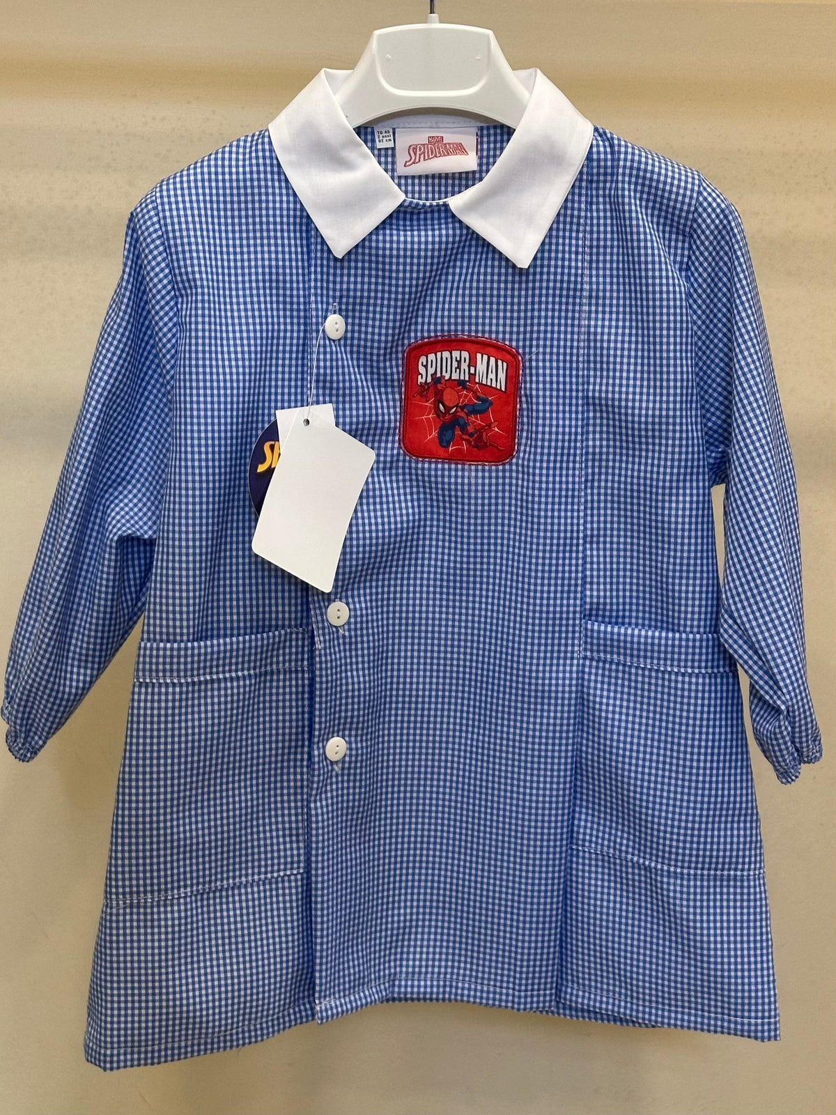 Grembiule Quadretti Spiderman2