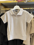 Polo filo tortora