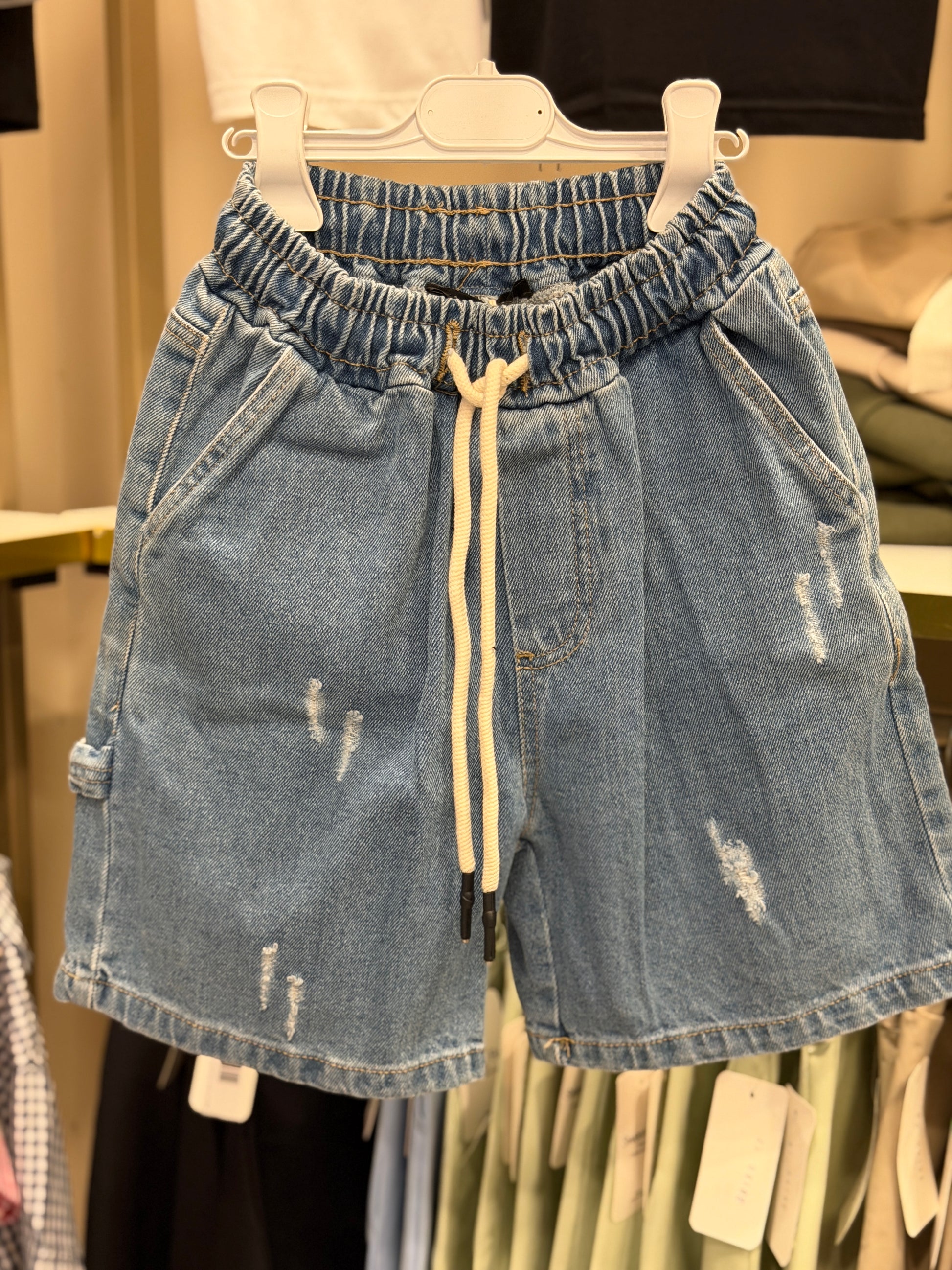 Bermuda jeans chico blu