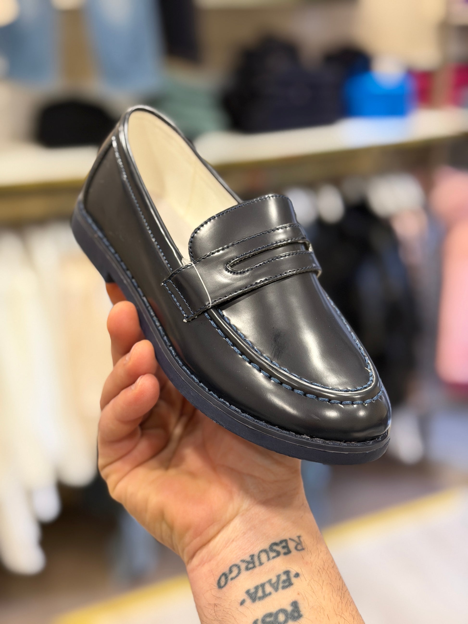 Mocassino Blu