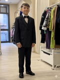 abito doppio petto con gilet nero