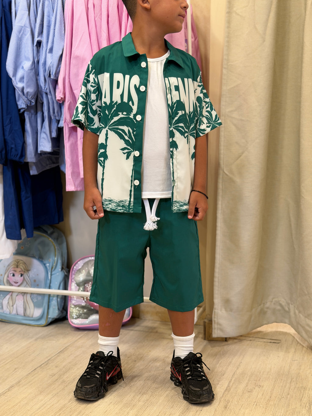Coordinato Paris Flower Green