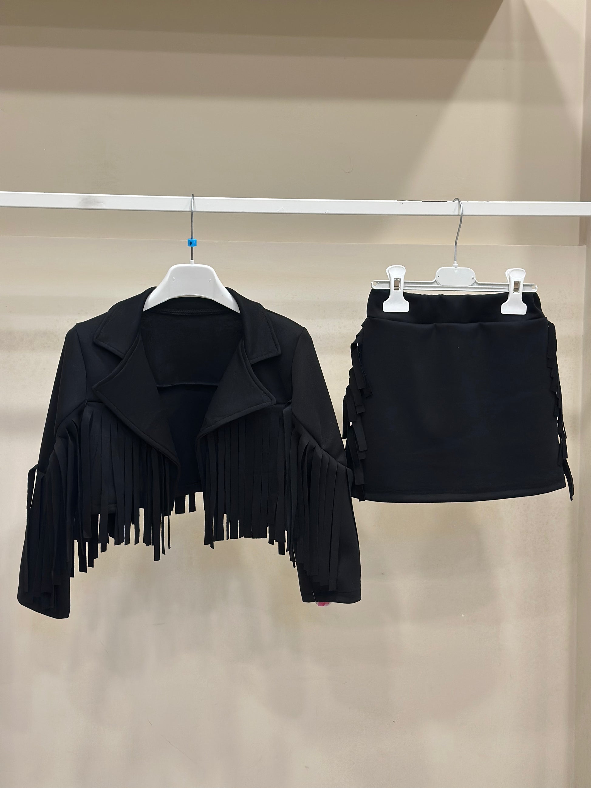 Coordinato Frange nero 2032