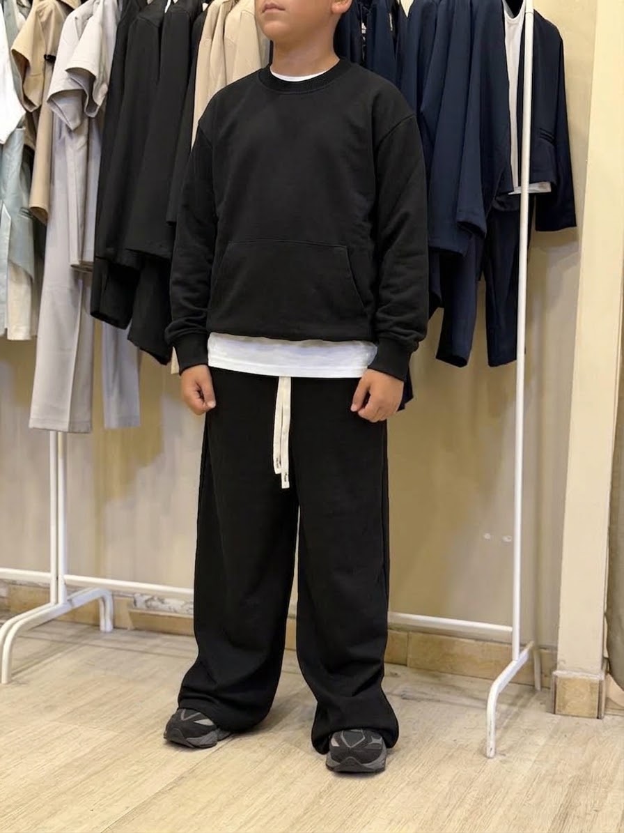Tuta RK black girocollo