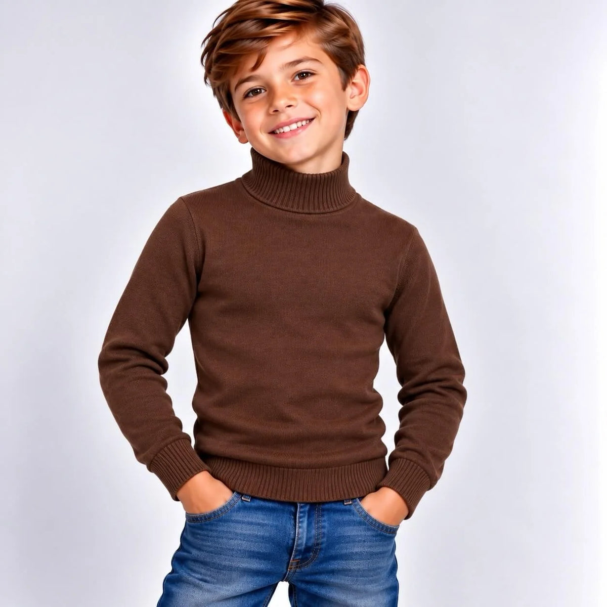 Maglioncino lupetto brown 1003070000016