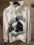 felpa Cappuccio money white