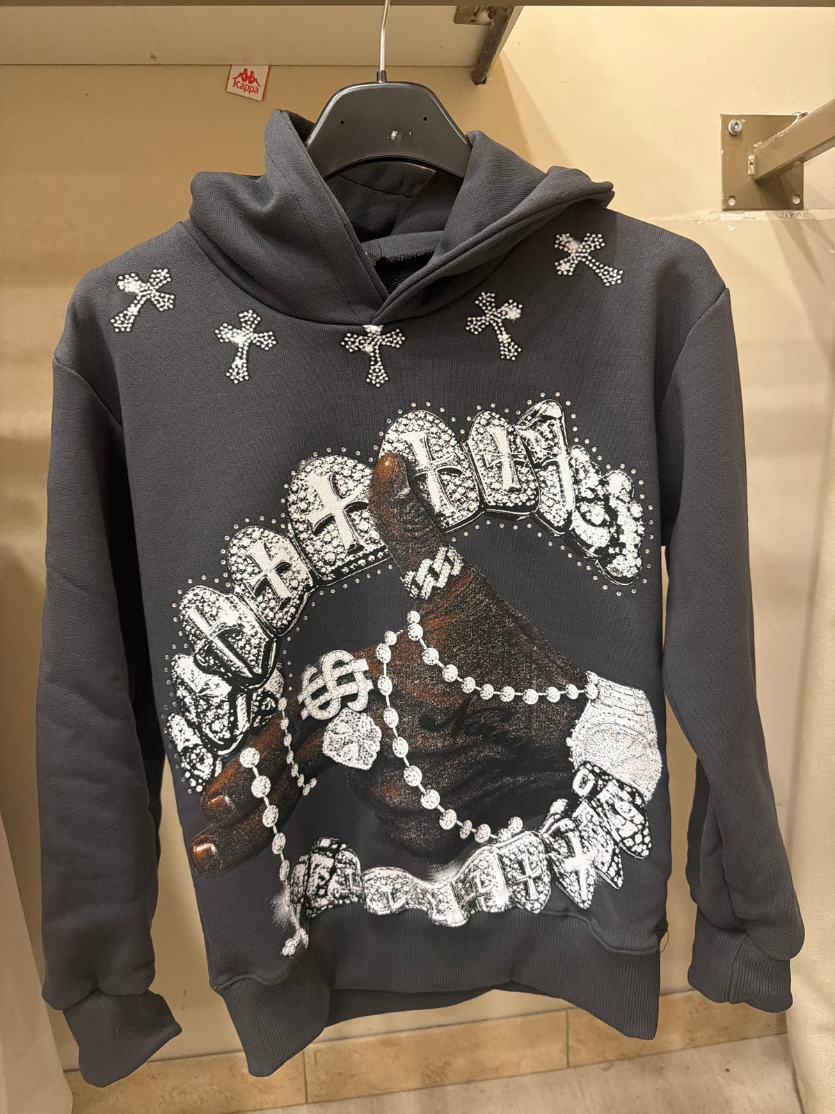 felpa Cappuccio grey