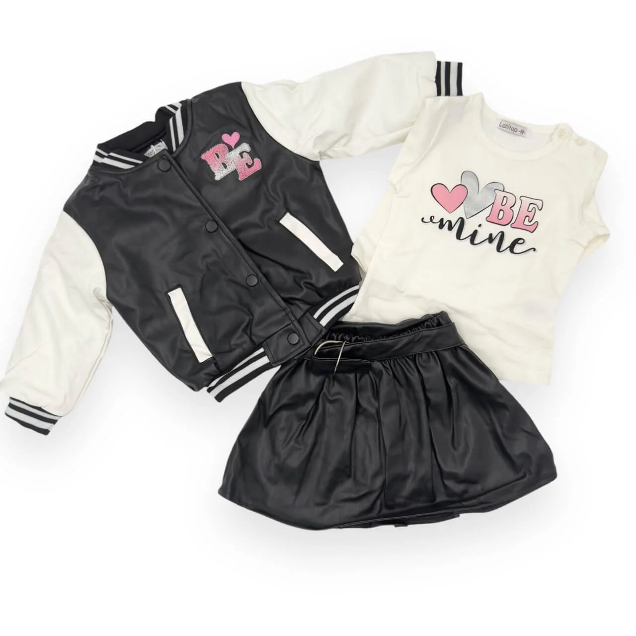 Coordinato LolliTop nero 8344